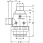 "Filtr zasysający 1 1/2"" gwint zew. 180 l/min 50 Mesh"