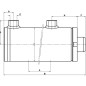 Siłownik dwustronnego działania D/AD45-80-250 typ C