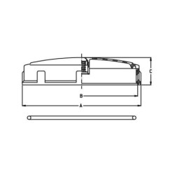 Pokrywa przykręcana Ø 240 mm z odpowietrznikiem