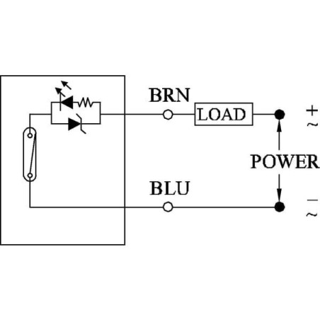 Hermetyczny łącznik elektryczny sterowany magnesem 12-240V DC/AC