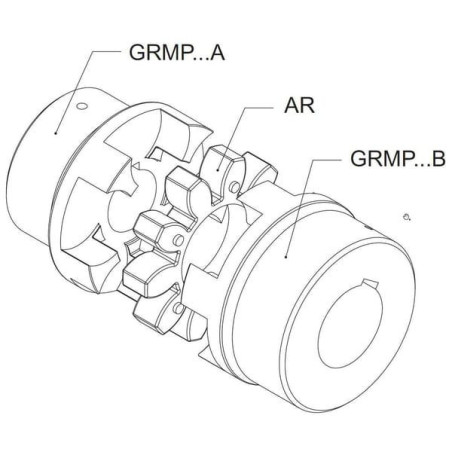 Piasta GG 38 B Ø 45H7 wpust 14 mm