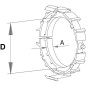 Pierścień ślizgowy Walterscheid, PG 25, D-63 mm