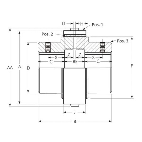 Piasta sprzęgła Rexnord/Falk Wrapflex 40R10 do otworu