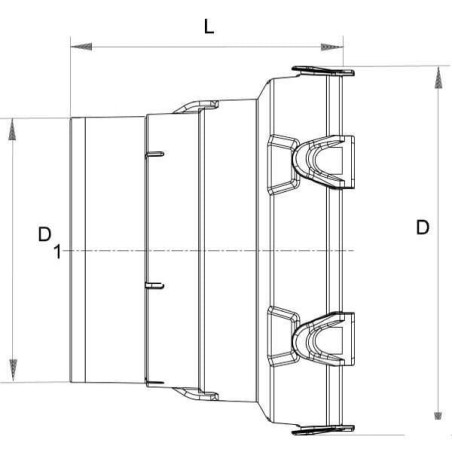 Kołpak ochronny Walterscheid, SD15 FLEXO, D-150 mm, L-186 mm, seria W2380