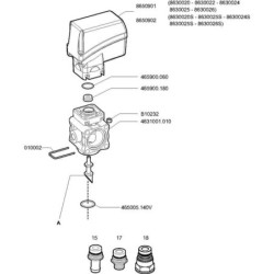 El.prop. zawór regul. 50l/min