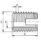 Wkładka gwintująca Ensat, M10 x 18