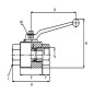 "Zawór kulowy 2/2, G1/2"""
