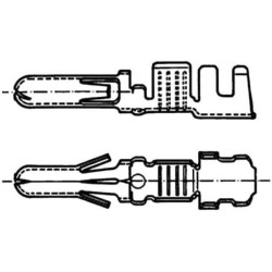 Końcówka przewodu okrągła wtyczka RAM Hella, 1.0-2.5 mm²