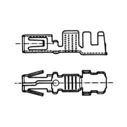 Końcówka przewodu okrągła wtyczka RAM, 1.0-2.5 mm²