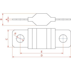 Bezpiecznik Mega, 200A L=68.6 mm niebieski op. 1 szt. Hella