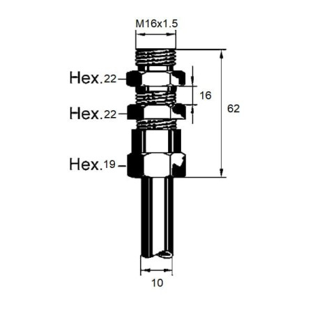 Złącze proste M16x1.5