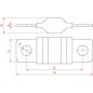 Bezpiecznik Mega, 400A L=68.6 mm fioletowy Hella