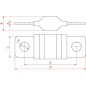 Bezpiecznik Midi, 32V 60A L=41.1 mm żółty op. 1 szt. Hella
