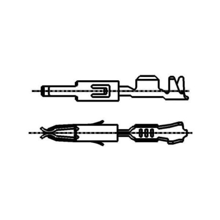 Końcówka przewodu izolowana, 0.5-1.0 mm²