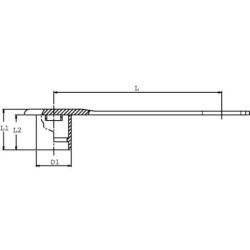 SKP9M121 Zatyczka przeciwpyłowa HP ISO 12.5 - czarna