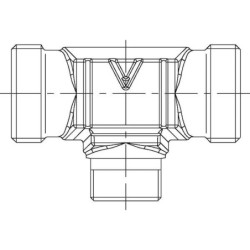 TS121215L Trójnik redukcyjny