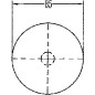 Odblask Ø 85 mm czerwony E1 31290 Hella