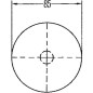 Odblask Ø 85 mm czerwony E1 31290 Hella