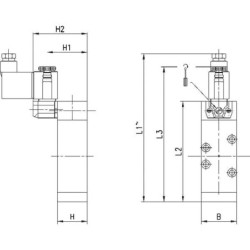 Zawór elektromagnetyczny 5/2-drożny