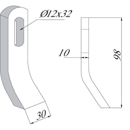 Bijak 30x10 mm oryg. Herder