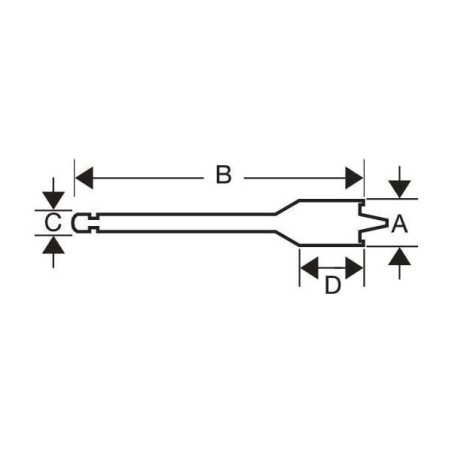 Wiertło piórkowe 30x152 mm do drewna Bahco