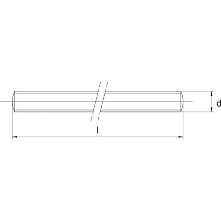 Pręt gwintowany 1 m kl. 10.9 Kramp, M18