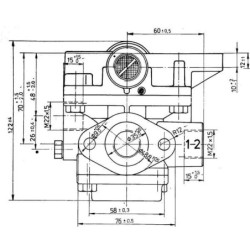 Zawór hamulcowy Wabco, M22x1,5