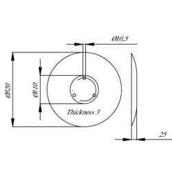 Talerz redlicy 320x3