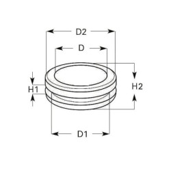 Guma przelotowa 14x9,5x6,4