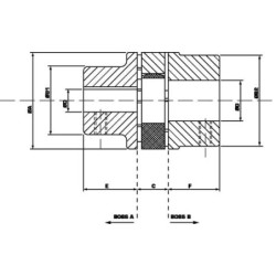 Połowa sprzęgła, Spidex Hub ALU A28A 1:8 GR3