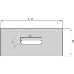 Zgarniak 80x170 mm pasuje do Rabe