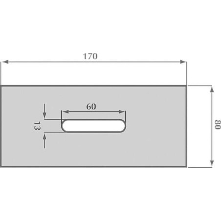 Zgarniak 80x170 mm pasuje do Rabe