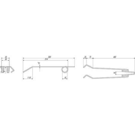 Palec zagarniający, d=8 mm oryg.