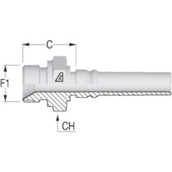 "Końcówka AGR 4SH-DN25-1"" BSP"