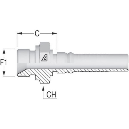 "Końcówka AGR 4SH-DN25-1"" BSP"