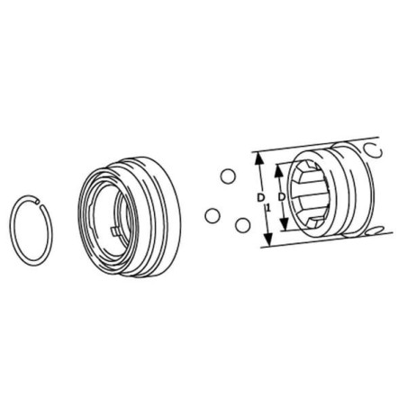 Zestaw naprawczy, 1 3/8 Z6, Z21 W2500-2700