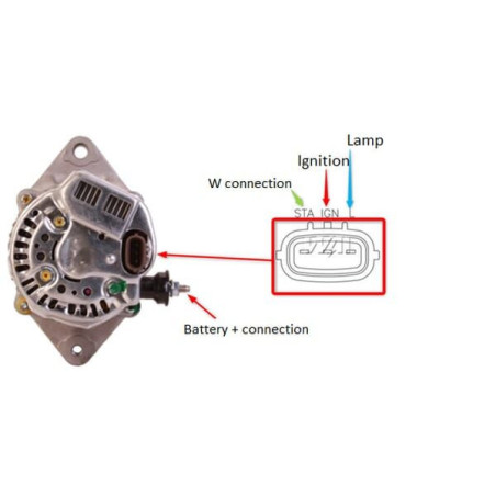 Alternator 14V 55A