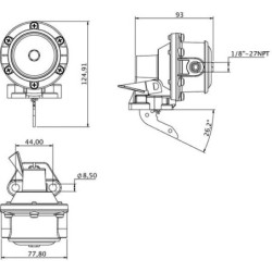 Pompa paliwa zasilająca Kramp, pasuje do John Deere