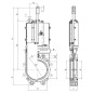 "Zasuwa płytowa 6"" (hydrauliczna)"