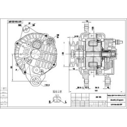 Alternator 28 V 35 A