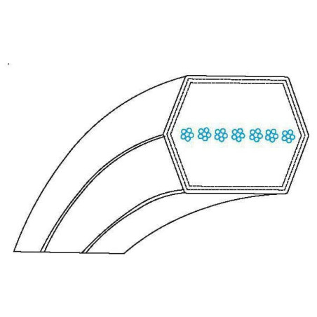 Pasek klinowy 12,7x2370 mm