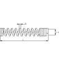 Sprężyna stalowa zabezpieczająca przed złamaniem AKV V2A, 10.5x150 mm