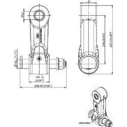 Łącznik BR3 100/45 sworzeń 45