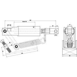 Hydrauliczny siłownik hamulcowy kpl. 20