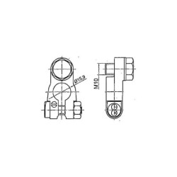 Zacisk akumulatora ze śrubą M10