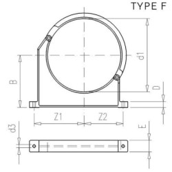 Zacisk rurowy typ BP PP VdL, 160/190 mm