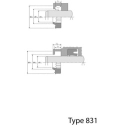 Zgarniak ASU 65x73x5,3