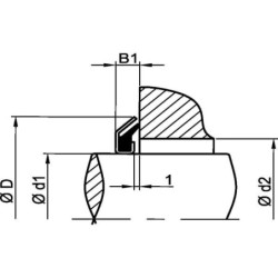 Uszczelnienie Alphaseal RC, 24 x 40 x 4 mm