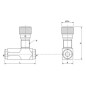 "Zawór dławiąco-zwrotny VRFU90°, G1/4"""