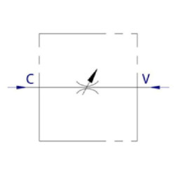 "Zawór dławiący VRFB90°, G1/4"""